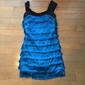 Blue dance costume